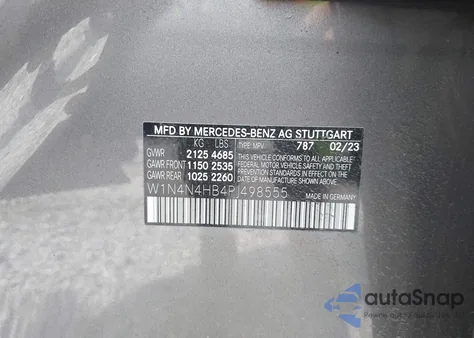 2023 Mercedes-Benz Gla 250 4Matic from USA, damaged, VIN W1N4N4HB4PJ498555